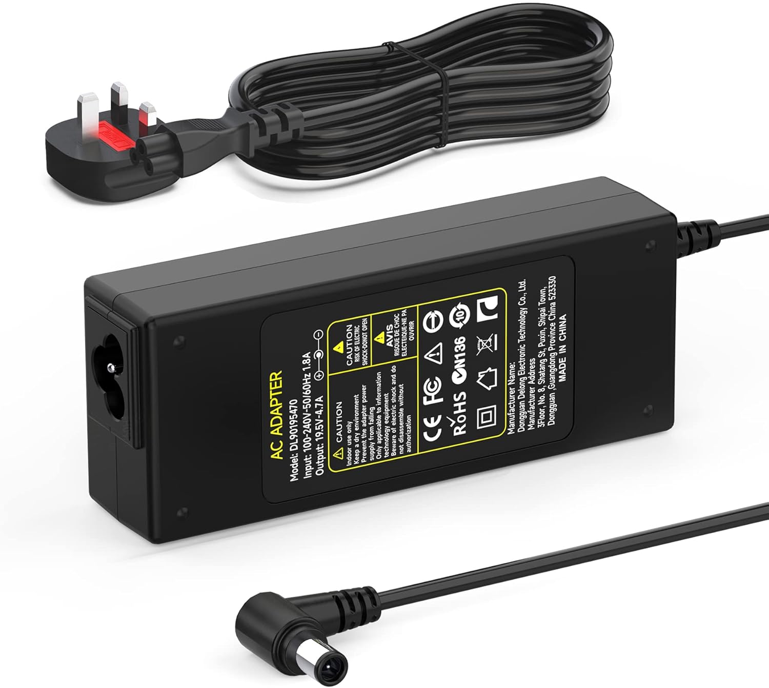 Sony TV Power Cable, Special 19.5V Adapter for Sony Bravia TV 24'' 32'' 40'' 42'...