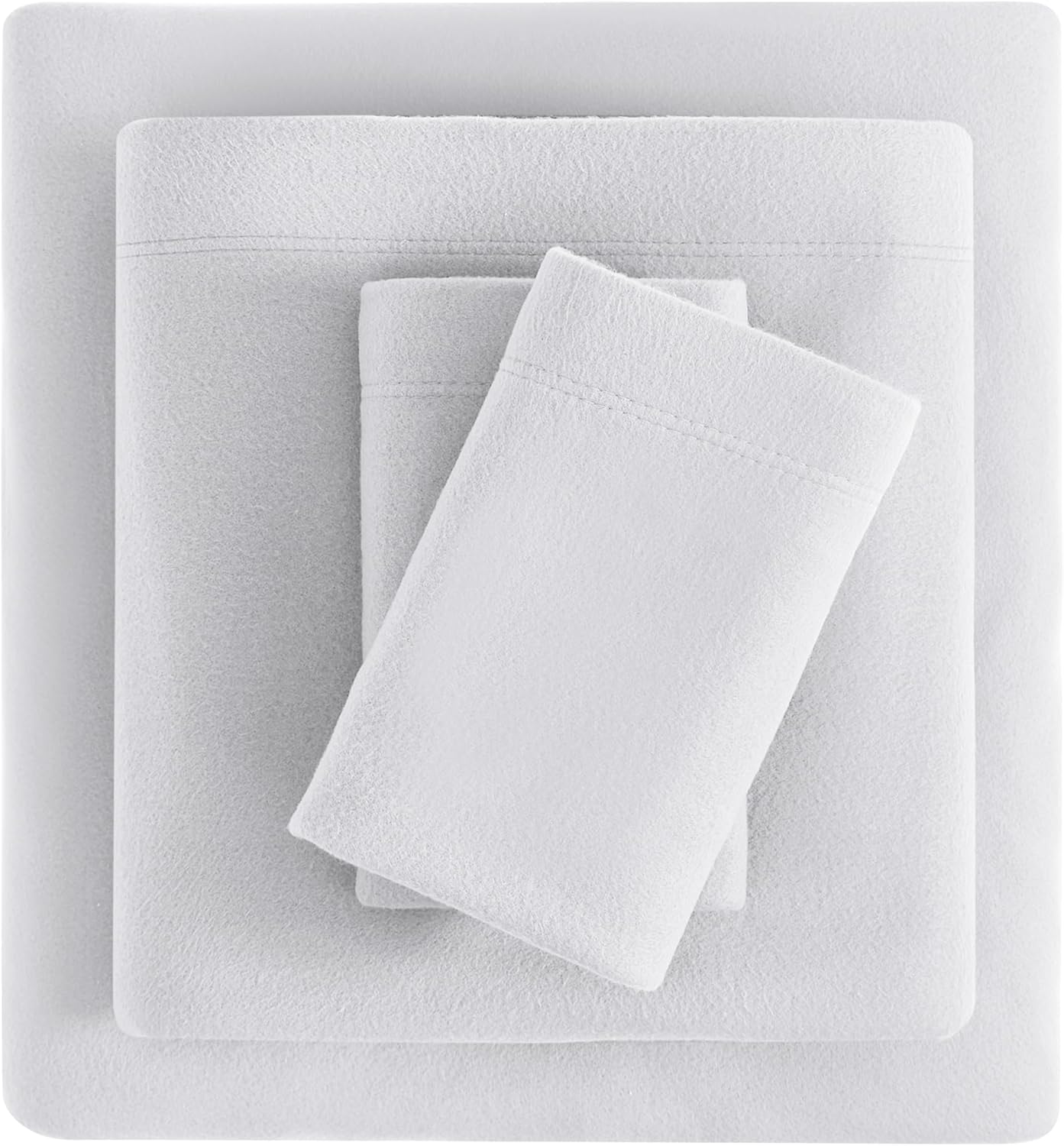 Viviland Plush Micro Fleece Queen Bed Sheet Set - Soft Fuzzy Polar Fleece Velour...