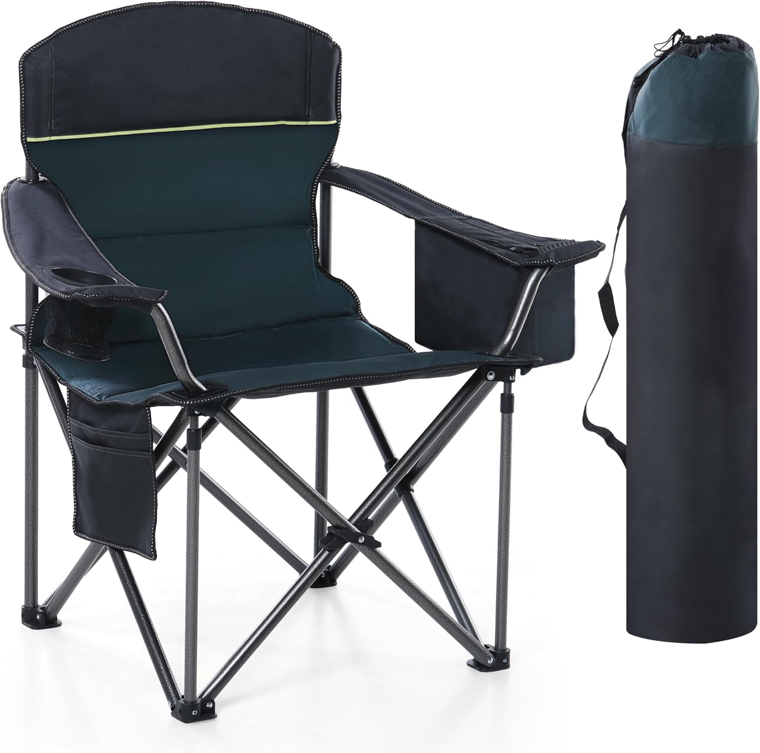 Camping Folding Chair, Heavy Duty Oversized Portable Outdoor Chair, Special Fold...