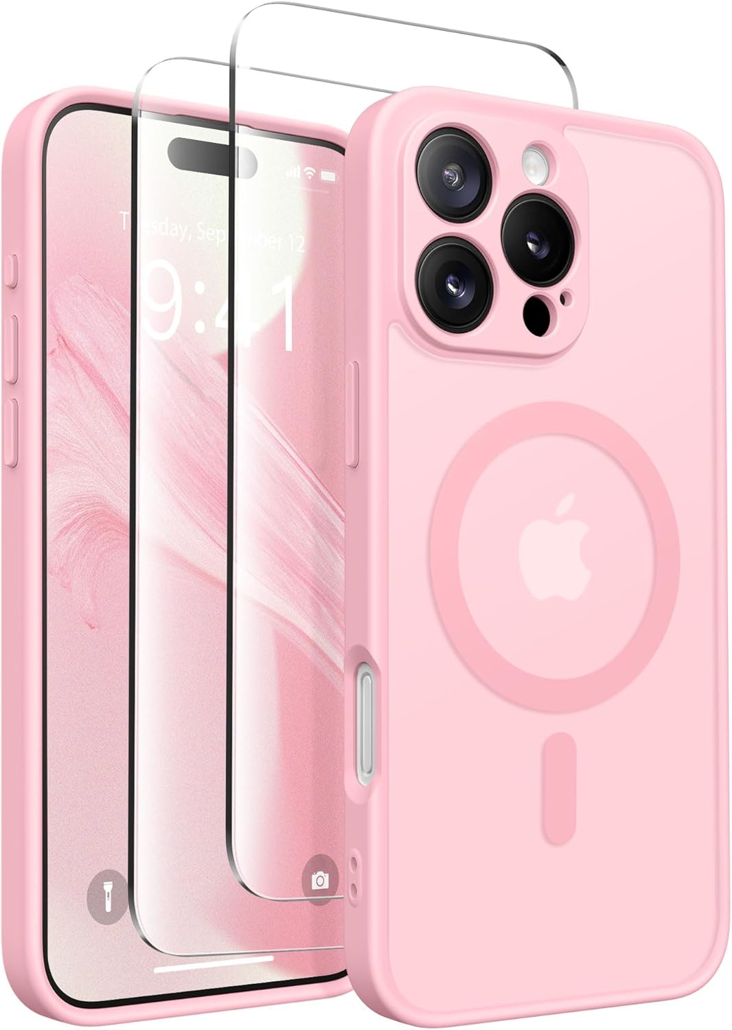 Magnetic Compatible with iPhone 16 Pro Max Case, Upgraded [Full Camera Protectio...