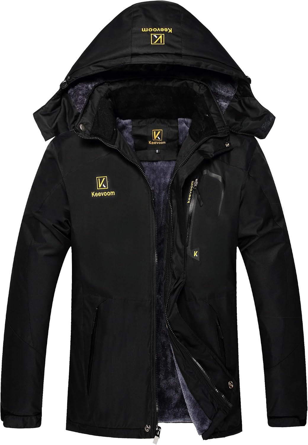 Keevoom Men's Ski Jacket, Special Waterproof Snow Coat, Windproof Winter Jacket,...