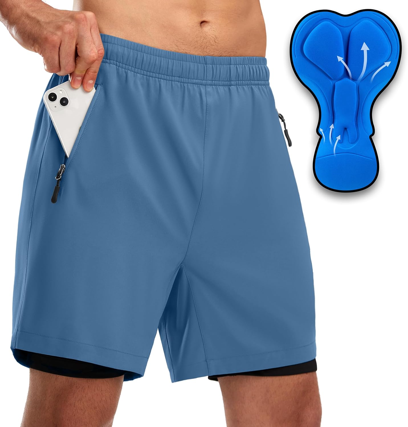 Bikewa Men's Mountain Bike Shorts, Special Riding Biking Cycling Bicycle Biker S...