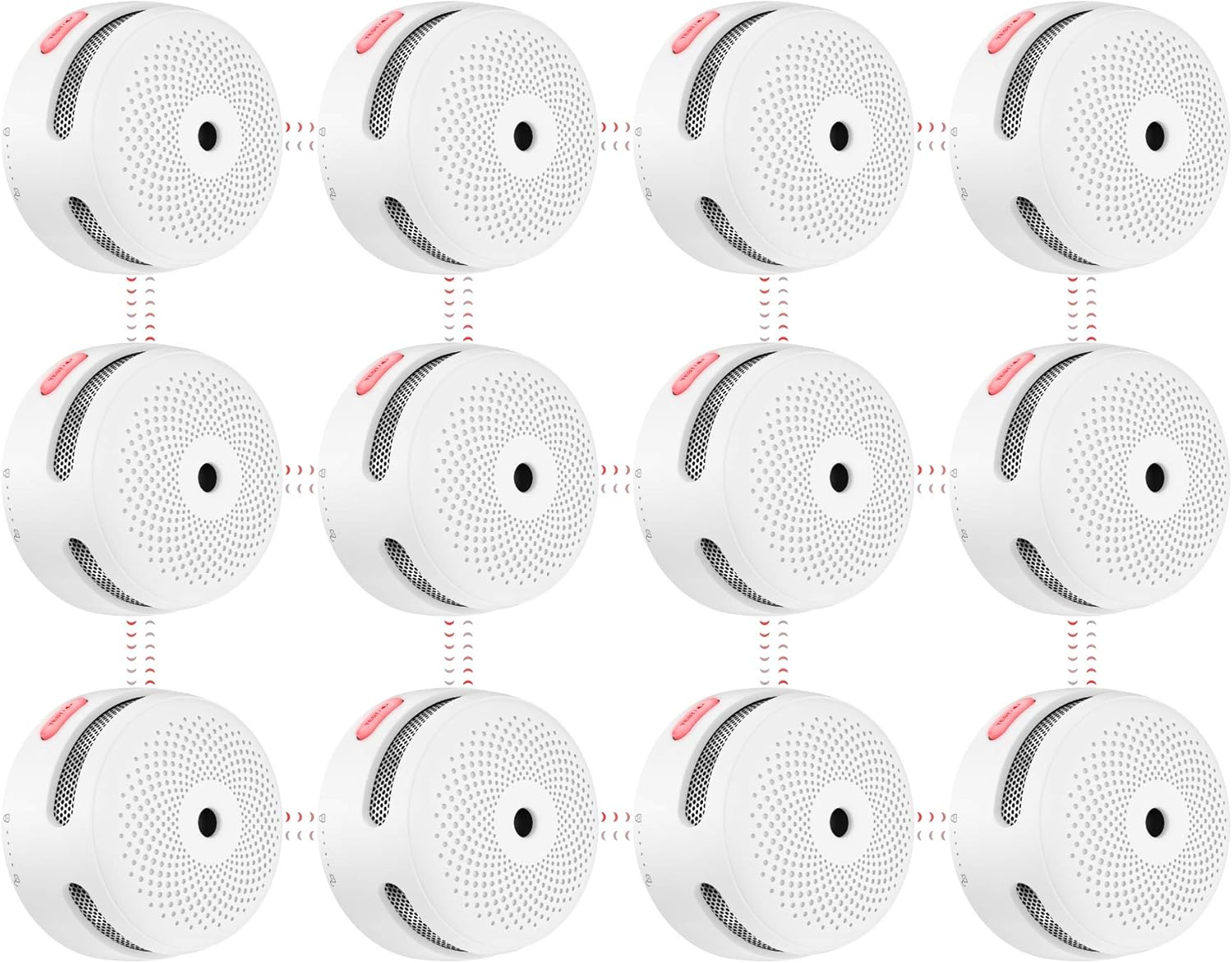 [Upgraded Model] X-Sense Wireless Interconnected Smoke Detector Fire Alarm with...