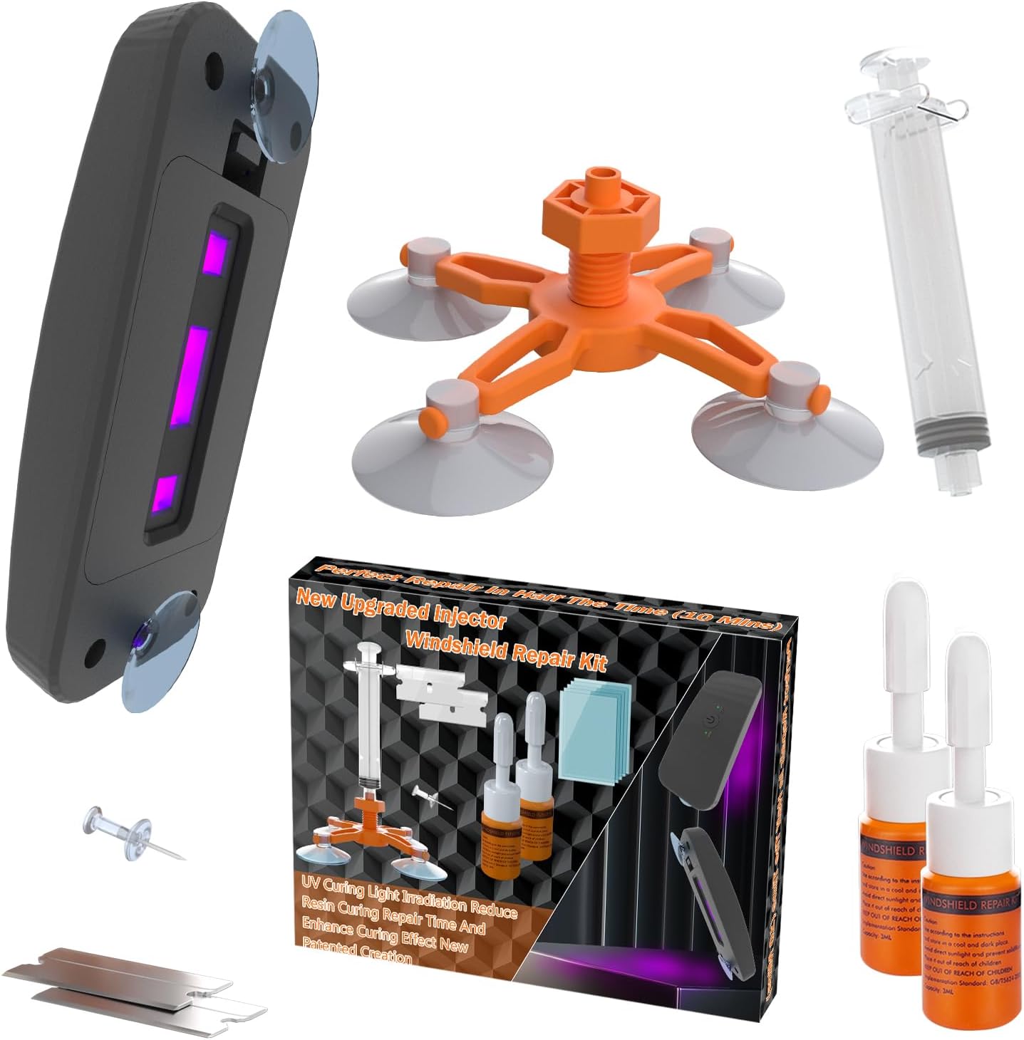 Windshield Repair Kit, High-Quality Car Windshield Crack Repair Kit, Special Roc...