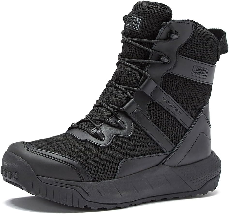 MAGNUM 6 or 8 Inch Waterproof Tactical Boots, Special Military Work Boots for Me...