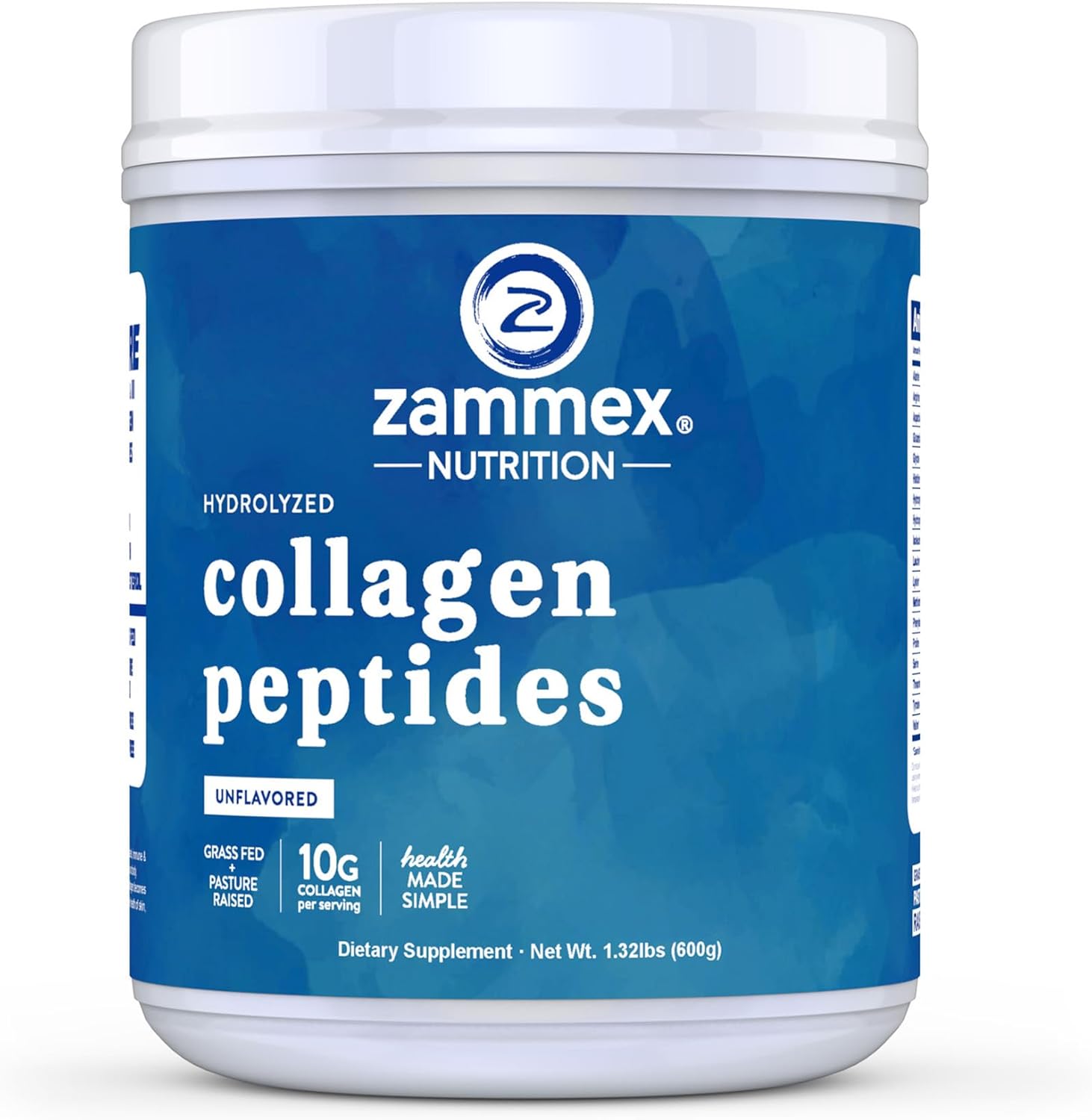Zammex Premium Collagen Peptides Powder, Special Hydrolyzed Protein for Optimal...
