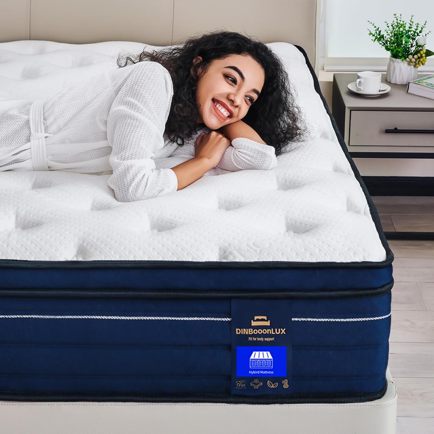 King Mattress,14 Inch Gel Memory Foam Hybrid Mattress in a Box,Motion Isolation...