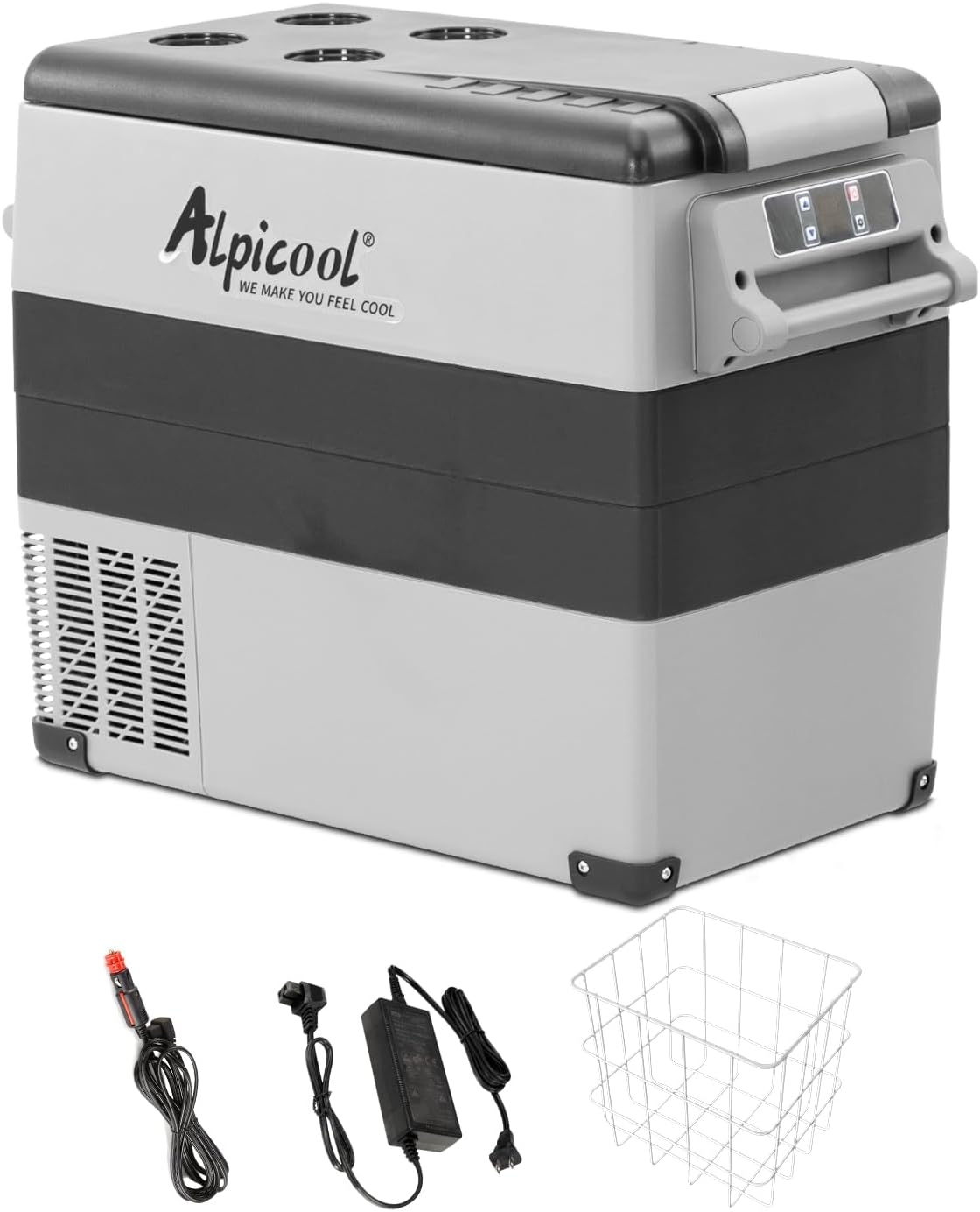 Alpicool CF55 Portable Freezer,12 Volt Refrigerator, 52 Quart (49.4 Liter) Fast...