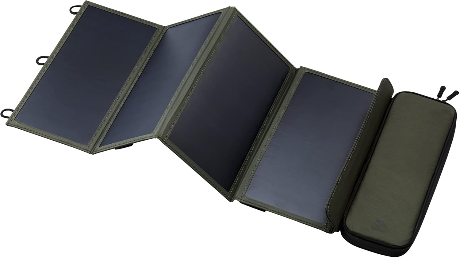 ELECOM NESTOUT Portable Solar Panel, Dual USB-A Ports, 28W Power Generation Char...