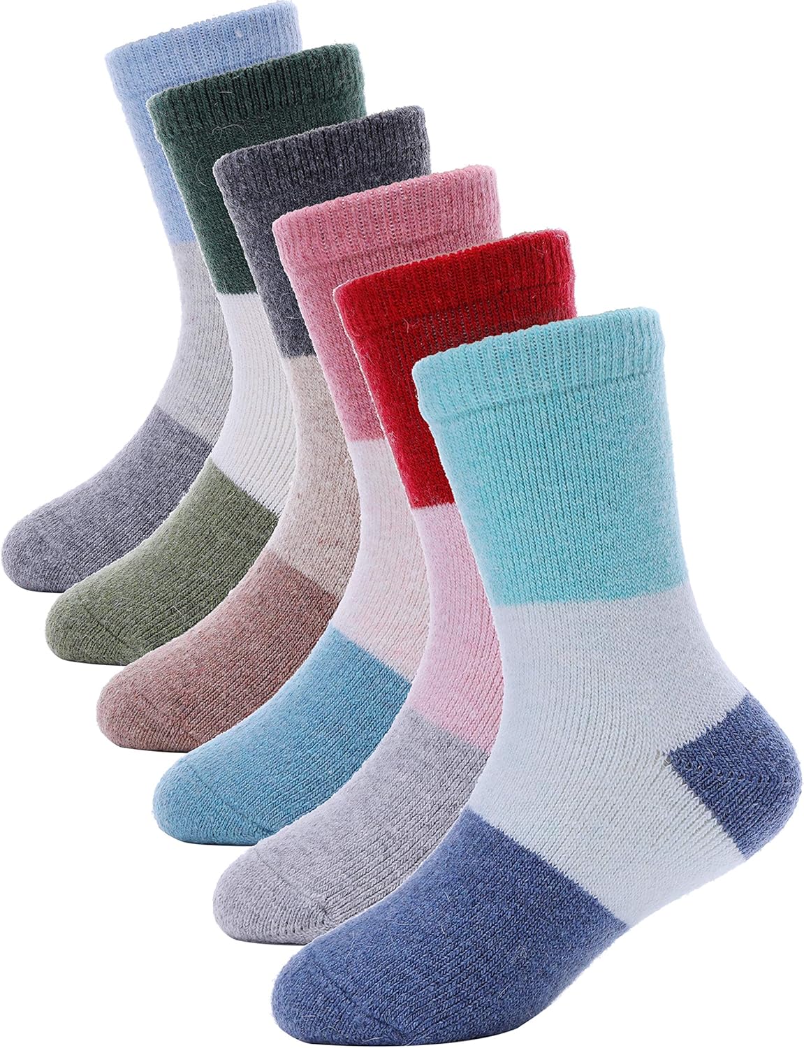 ANTSANG Kids Merino Wool Hiking Socks for Toddlers Boys Girls Warm Thick Thermal...