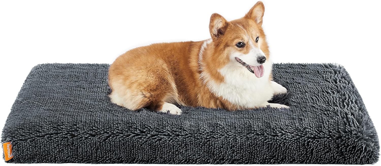 Feandrea Dog Bed, Orthopedic Dog Bed for Maximum Comfort, High-Quality Fluffy Do...