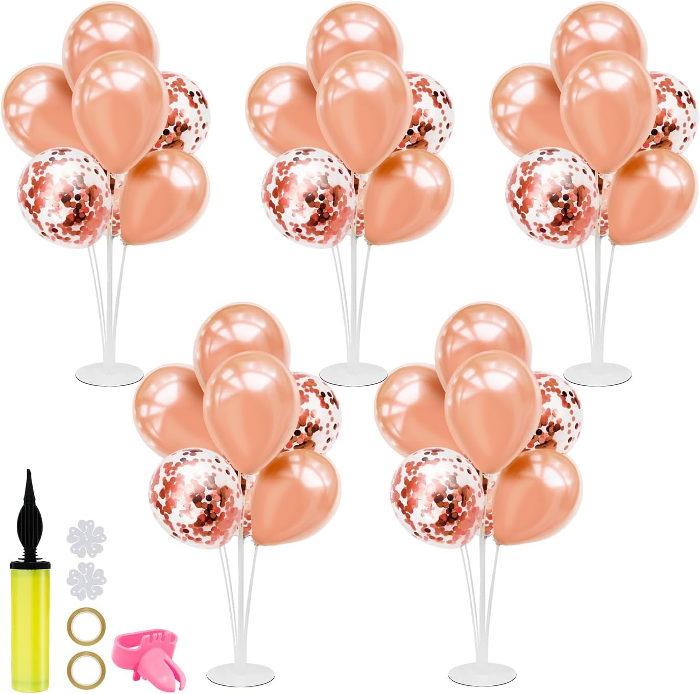 Rose Gold Balloon Stand, Special Centerpiece Table Decorations, Unique Table Dec...
