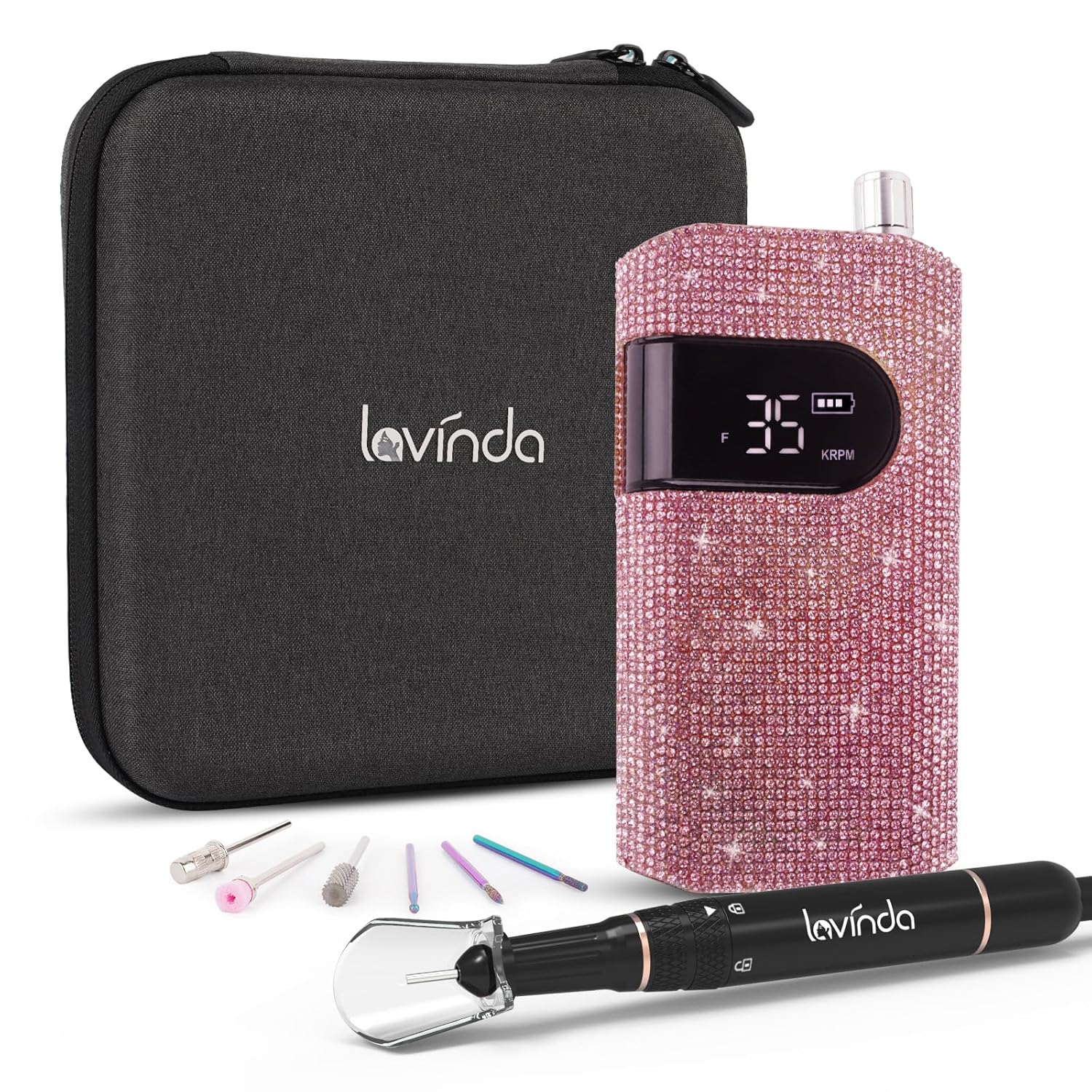 Lavinda Nail Drill Machine, Special Electric Nail File for Acrylic Gel Nails, In...