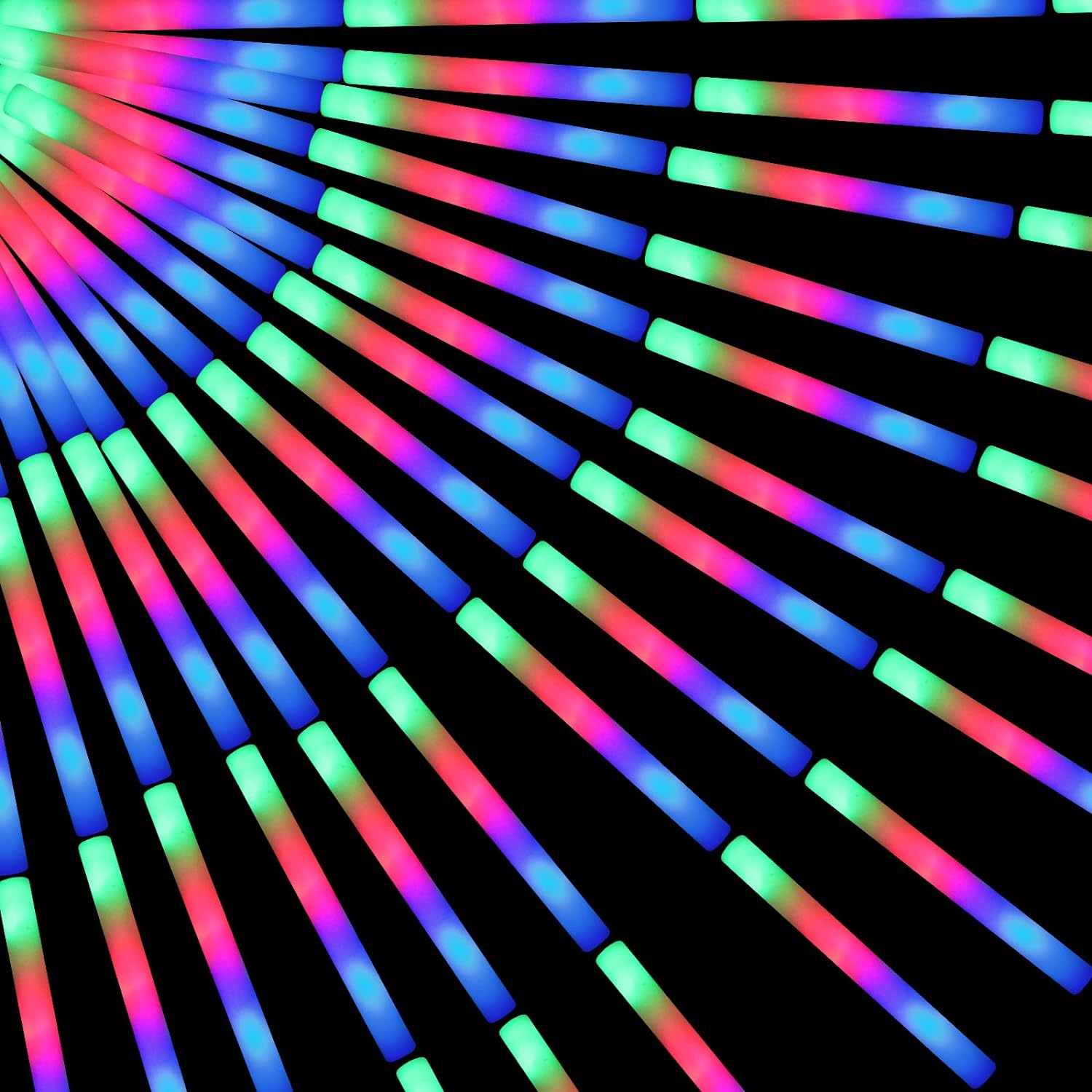 200 PCS LED Foam Glow Sticks, Bulk Glow Sticks, Glow in the Dark Party Supplies...