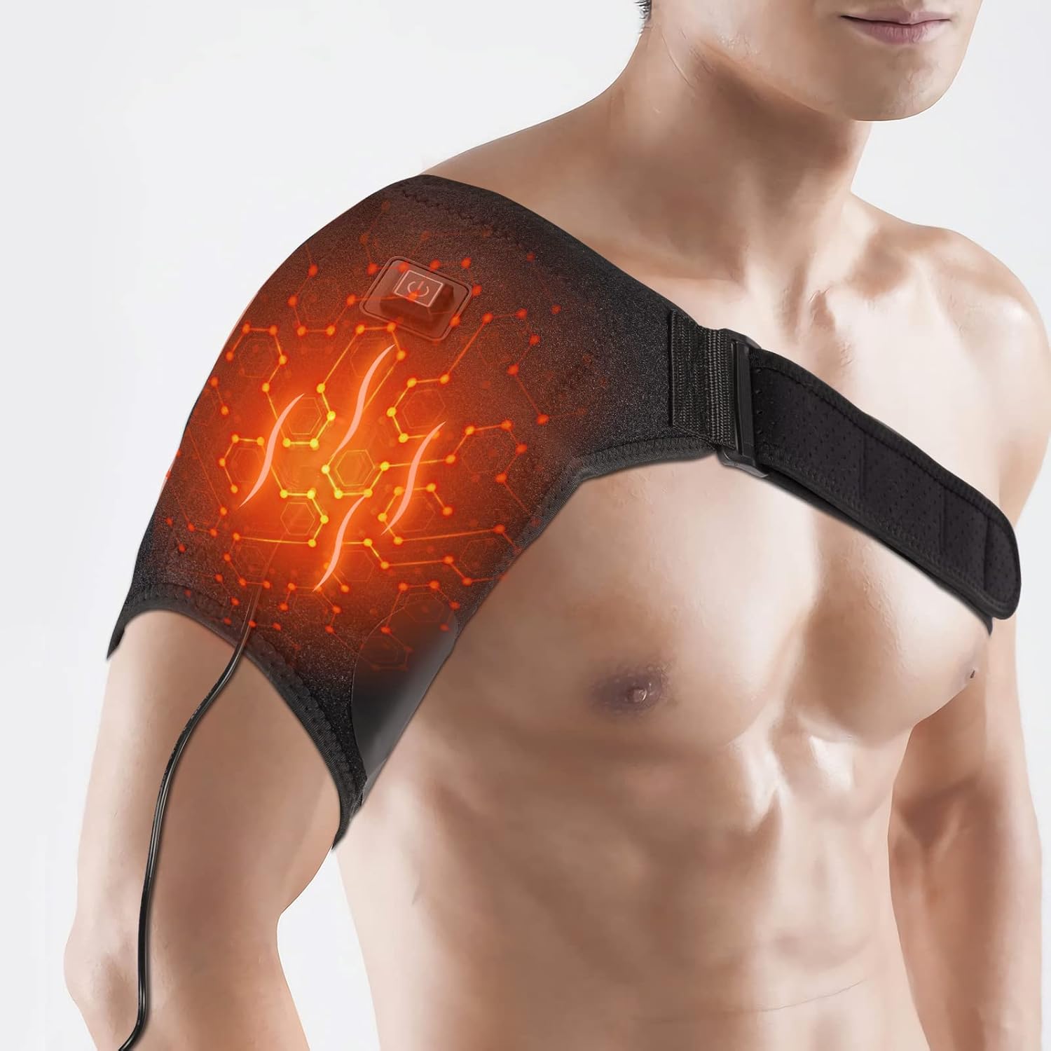 Shoulder-Heating-Pad-Heated-Wrap, Special Heating Pad with 3 Heat Settings, Uniq...