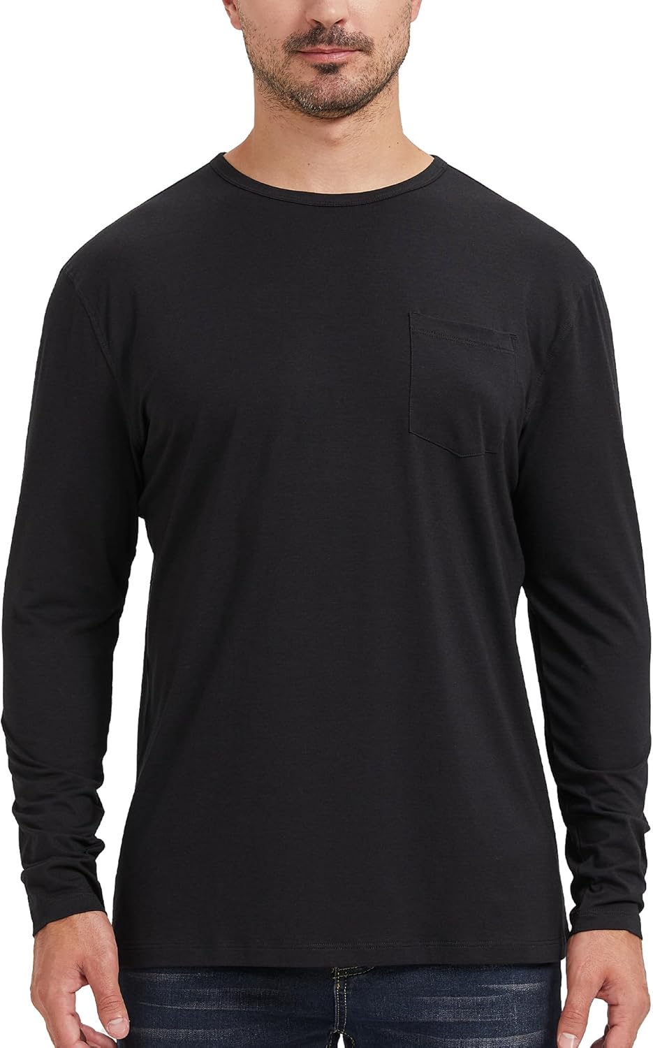 netdraw Men's Ultra Soft Bamboo Viscose Pocket T-Shirt, Special Classic Fit Ligh...