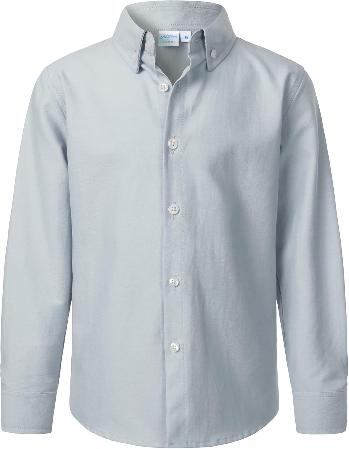 VATPAVE Boys Dress Shirts Long Sleeve Button Down Shirts Formal Uniform Solid Ox...