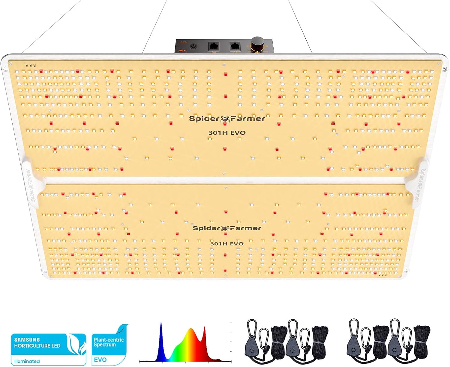 SPIDER FARMER SF4000, Samsung LM301H EVO Led Grow Light, Full Spectrum Plant Gro...