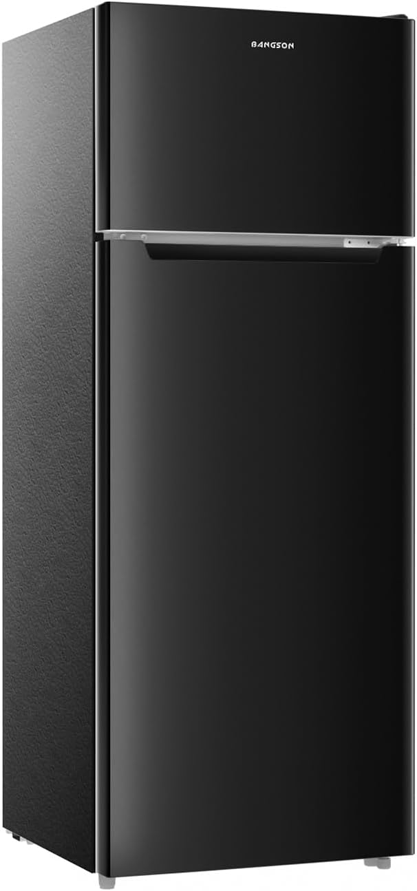 BANGSON 7.7 Cu.Ft Refrigerator with Freezer, Apartment Size Fridge with Top Free...