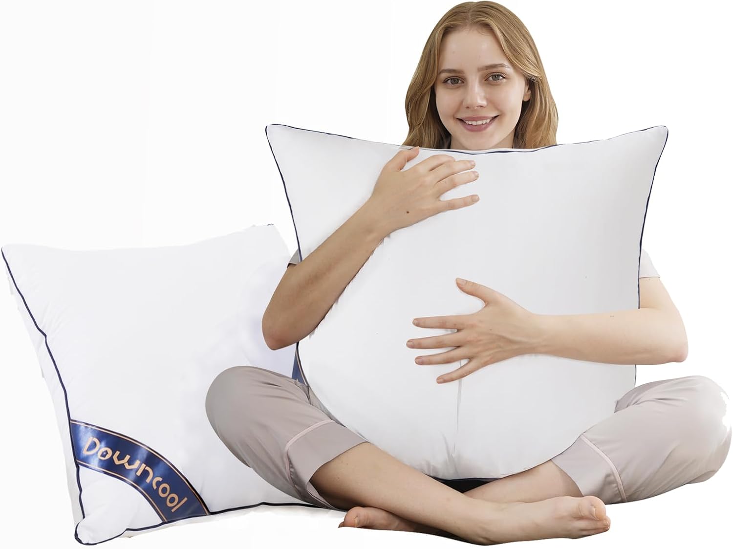 DOWNCOOL Throw Pillow Inserts, High-Quality Indoor Decorative Pillow Inserts for...