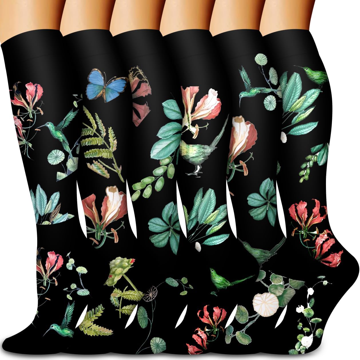 Bluemaple Copper Compression Socks For Women & Men Circulation - Best for Runnin...