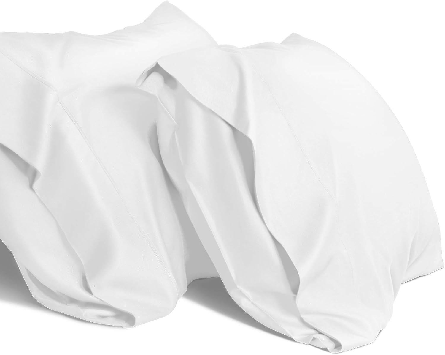 White Cooling Pillowcases,2 Pack,20x36 inches White King(20x36)