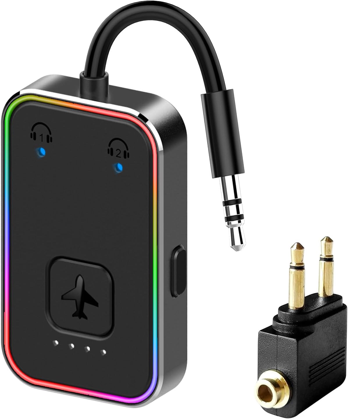 2024 Upgraded Pro Airplane Bluetooth 5.4 Transmitter for All Headphones, aptX LL...