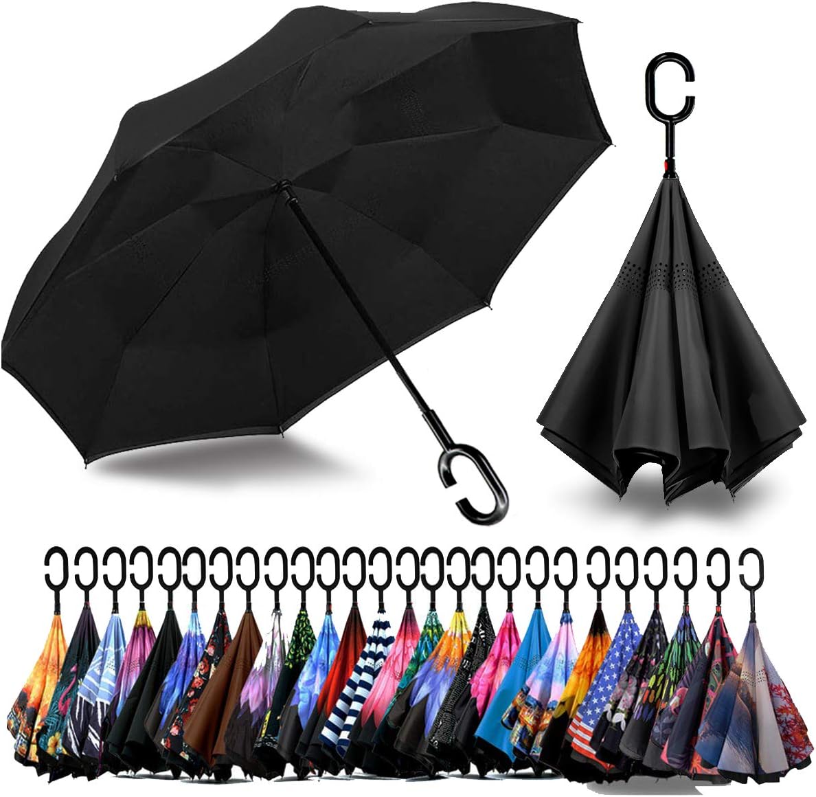 SIEPASA Inverted Umbrella, Special 49/56 Inch Reverse Umbrella, Innovative Extra...