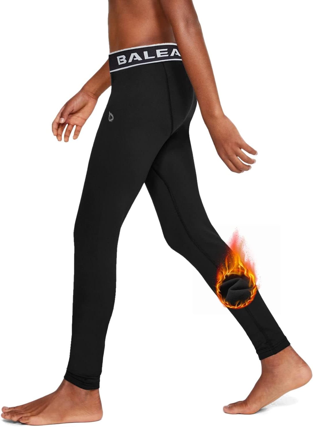 BALEAF Boys Fleece Compression Leggings, Special K...