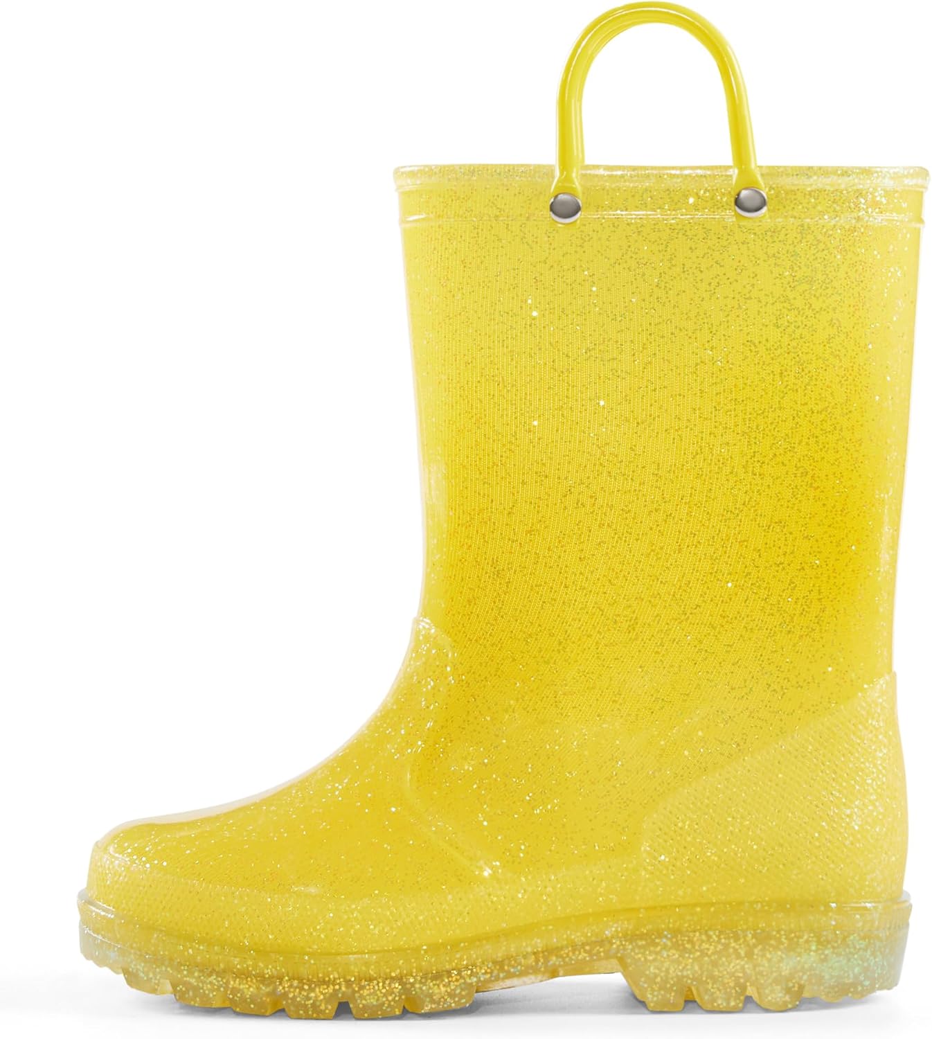 K KomForme Girls Rain Boots, Special Waterproof Boots for Kids with Glitter, Inn...