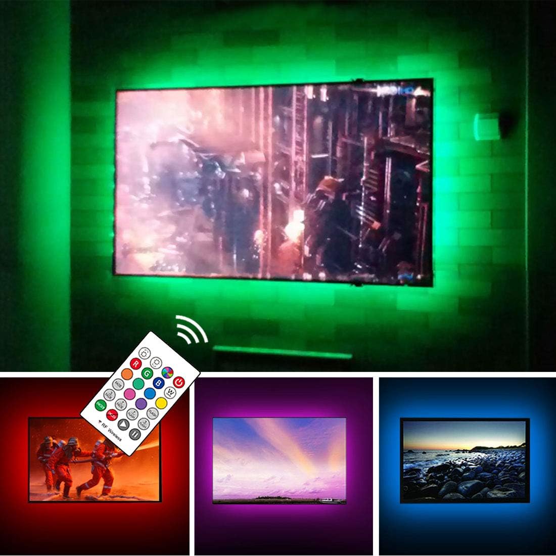 USB TV Backlight Kit for 70 75 80 82 inches Smart TV Monitor HDTV Work Space Dec...