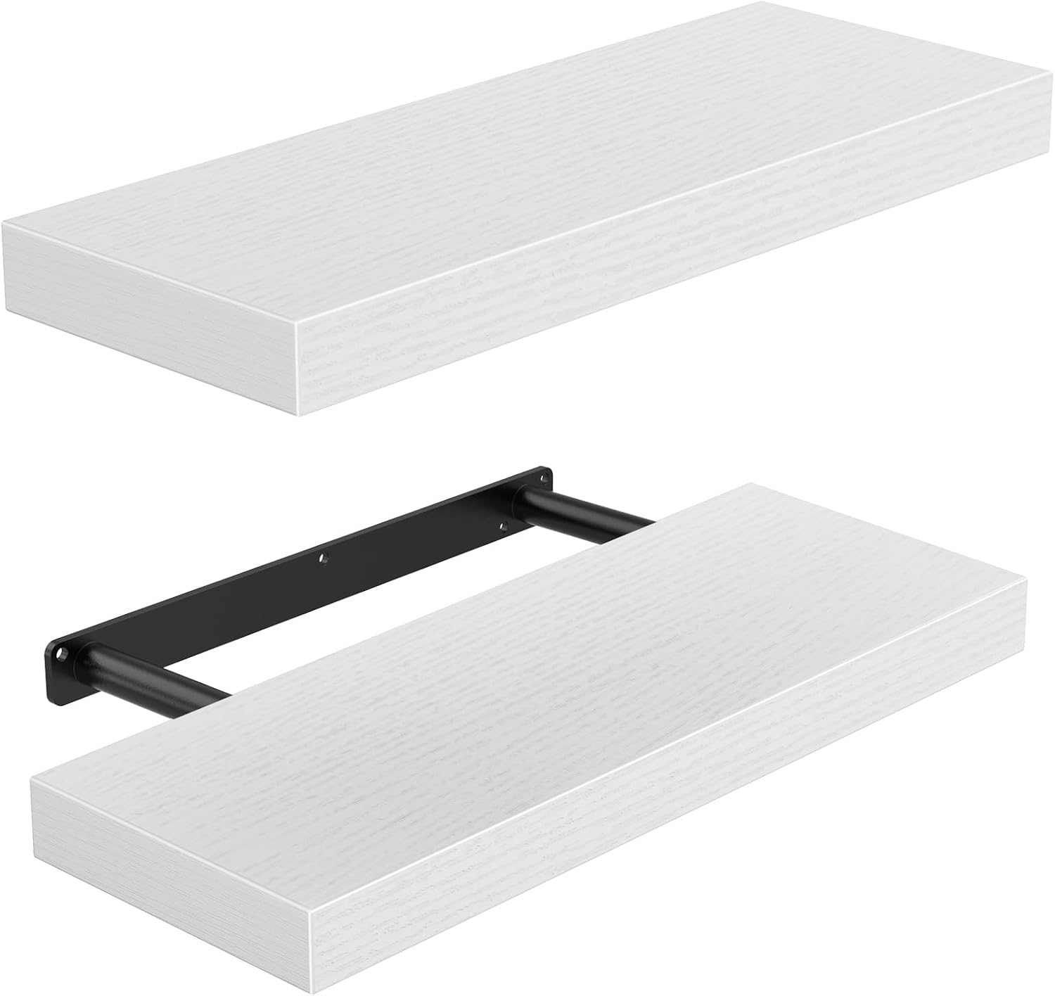 Amada HOMEFURNISHING Floating Shelves Wall Mounted, 15 x 7 Inch Wall Shelves for...