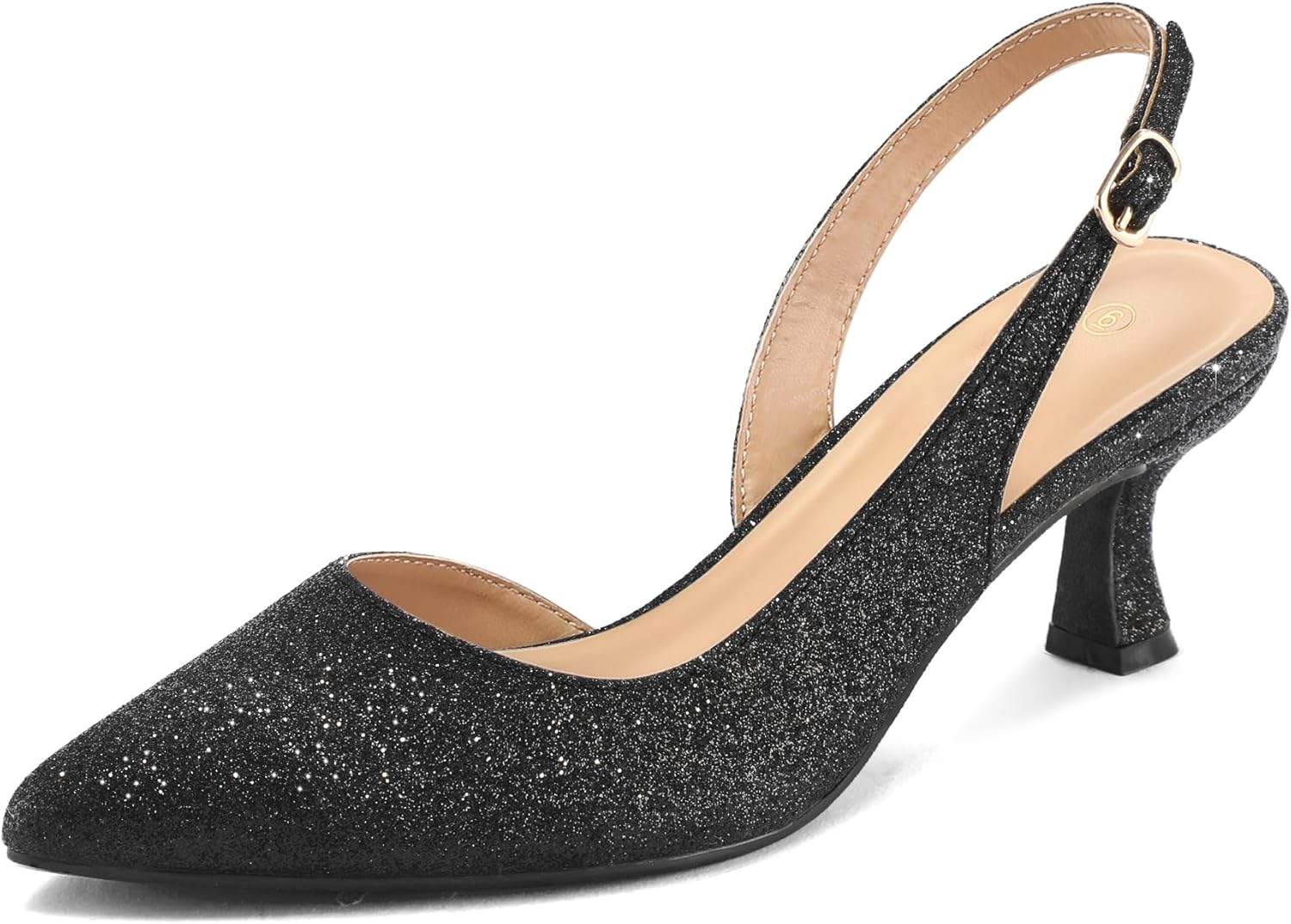 Women's Pumps, Unique mysoft Slingback Kitten Heels, Sexy Wedding Party Dress Pu...