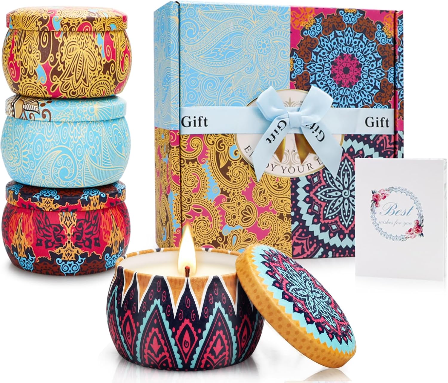 Gifts for Her, Special Scented Candles Xmas Gift Set, Unique Birthday Present fo...