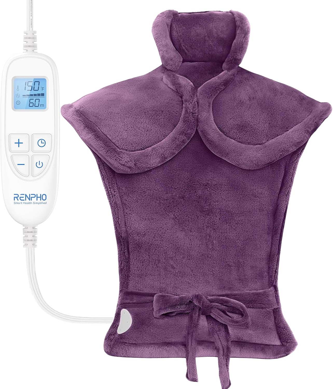 Heating Pad for Back Pain Relief, RENPHO Electric Heat Pad for Neck and Shoulder...