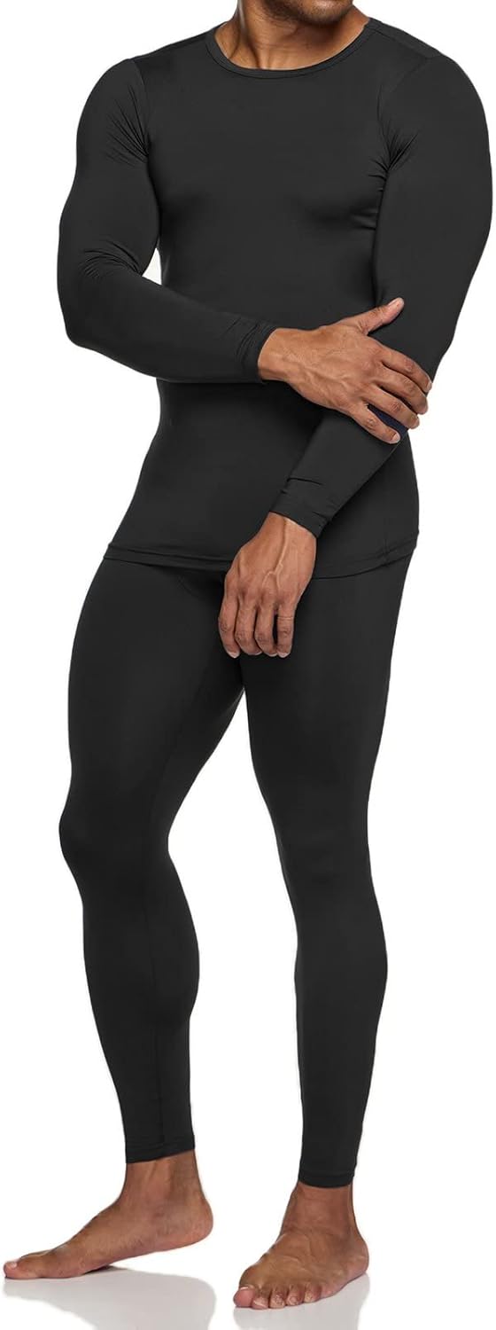 TSLA Men's Thermal Underwear Set, Microfiber Soft Fleece Lined Long Johns, Winte...