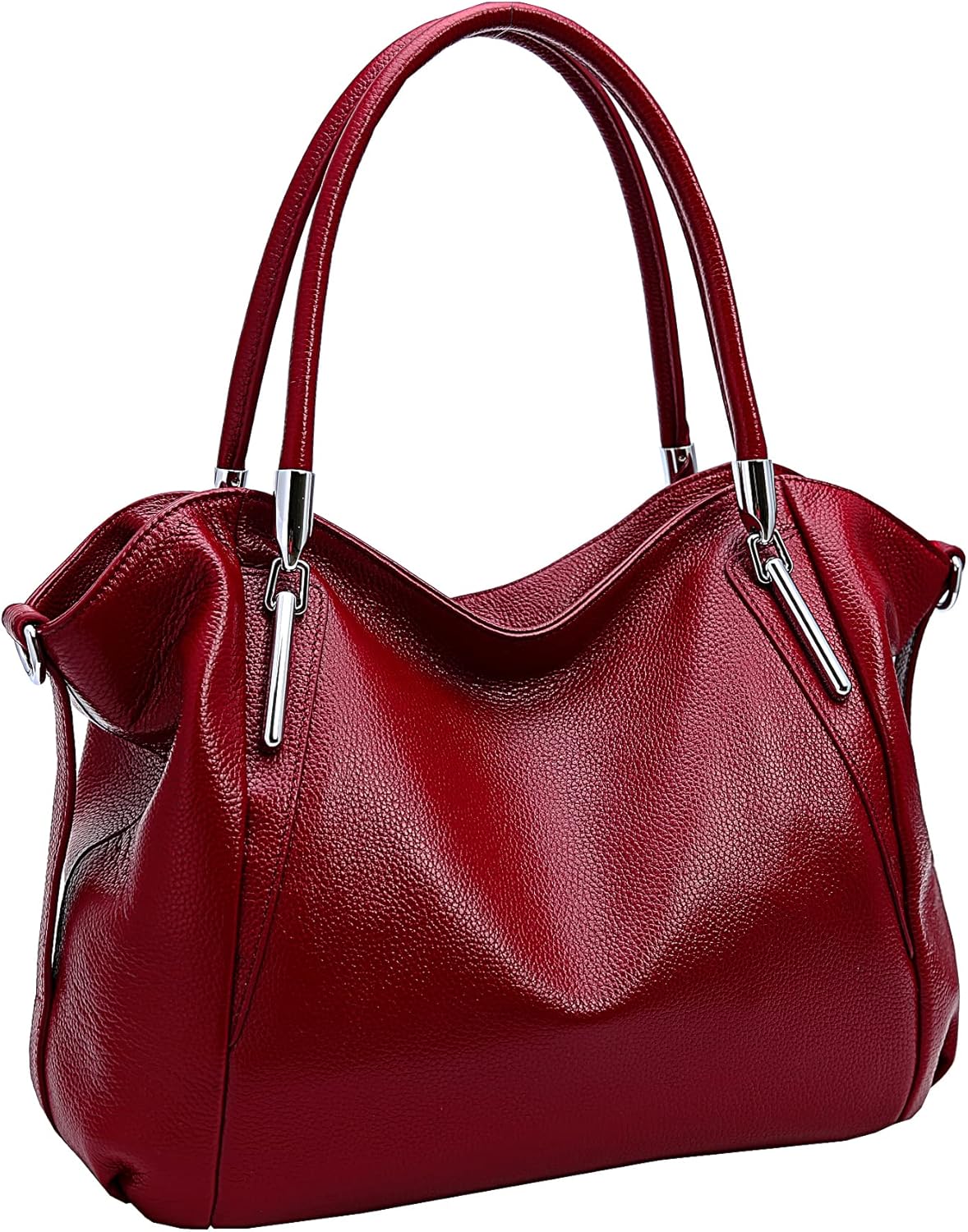 HESHE Leather Purses for Women Designer Handbags Hobo Crossbody Shoulder Bag Sat...