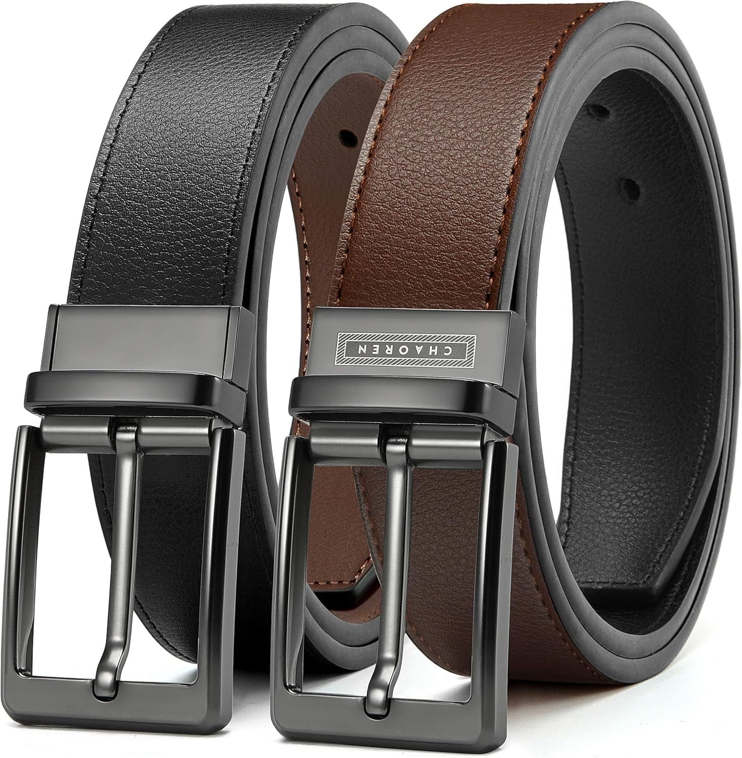 CHAOREN Belts for Men, Special Reversible Leather Belt, High-Quality Men's Acces...