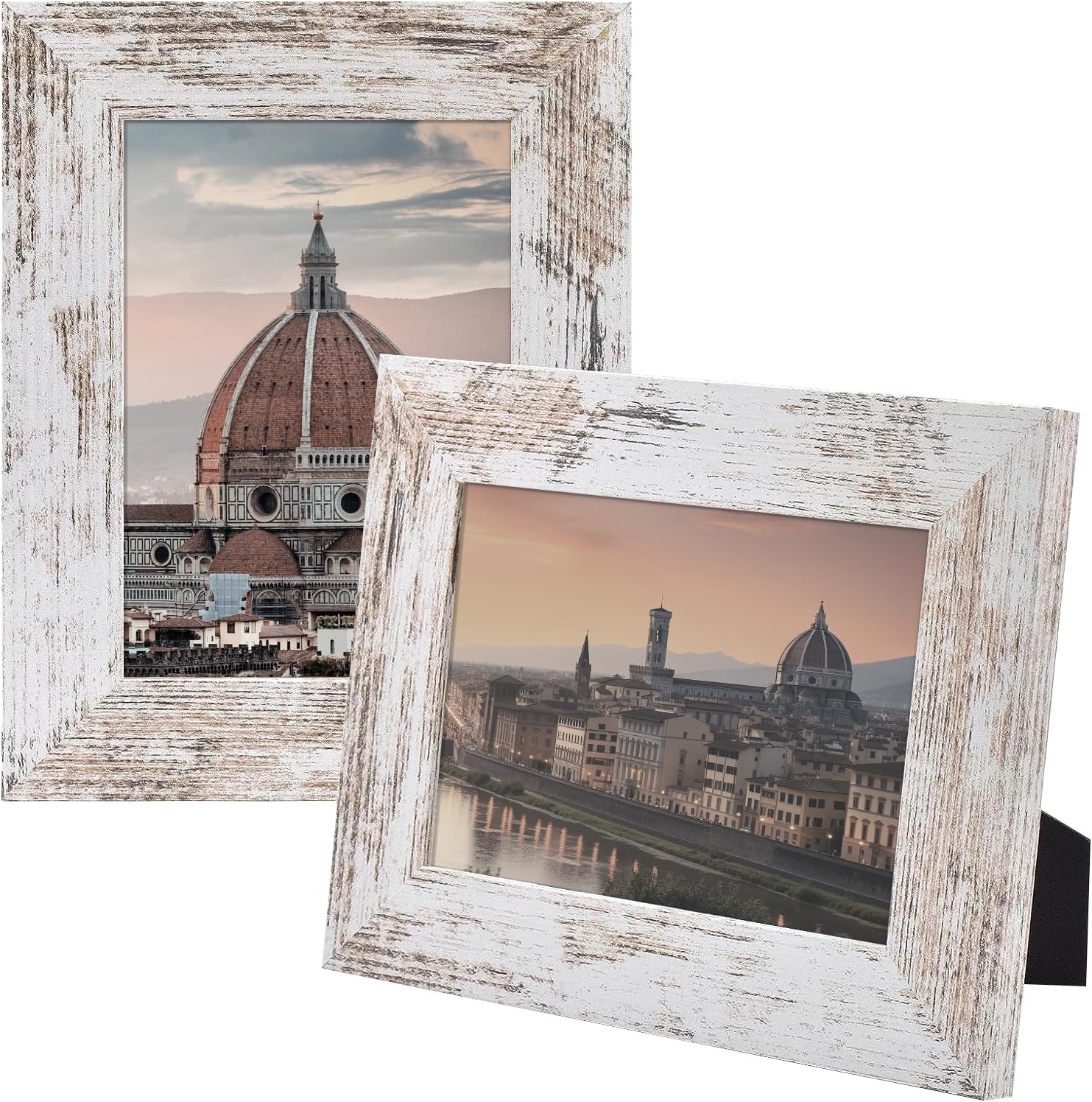 Golden State Art Picture Frame, Special 5x7 Country Wood Grain Style Frame, Uniq...