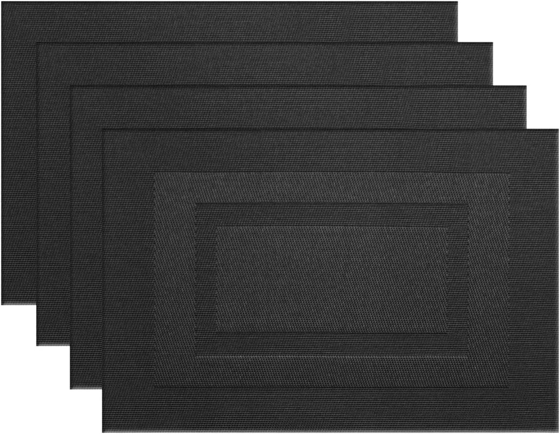 PIGCHCY Placemats,Washable Vinyl Woven Table Mats,Elegant Durable Placemats for...