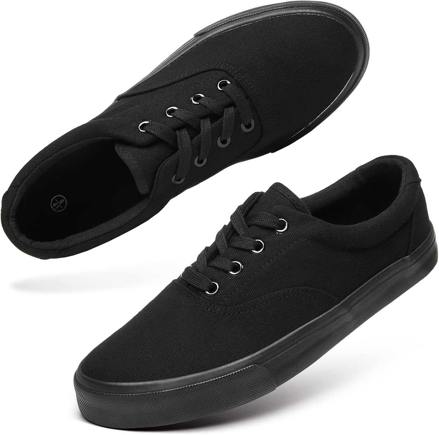 yageyan Men’s Low Top Canvas Walking Shoes Lace-up Fashion Sneakers Casual 12 Al...