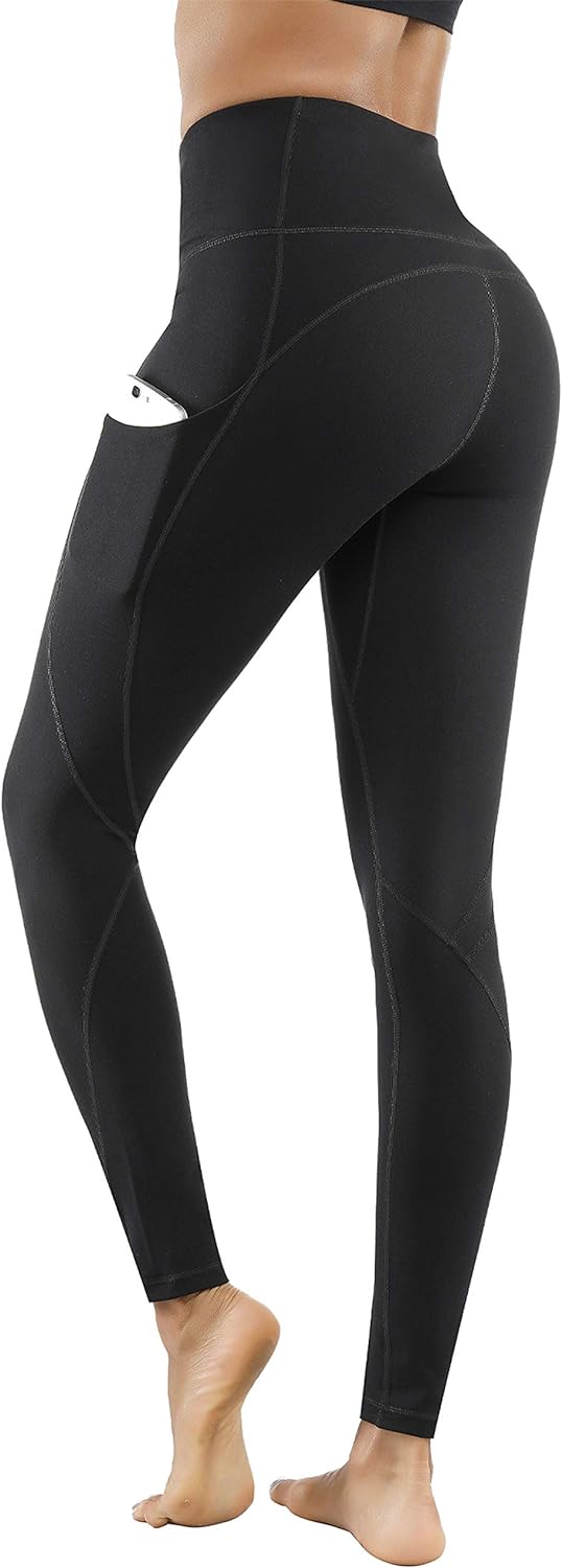 Lingswallow High Waist Yoga Pants - Yoga Pants with Pockets Tummy Control, 4 Way...