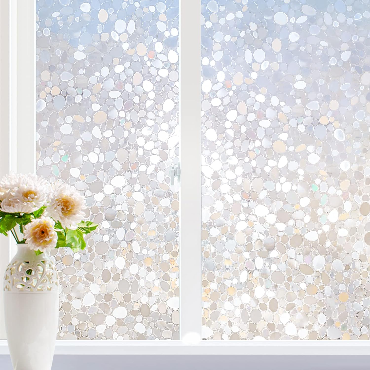rabbitgoo Window Privacy Film, Unique Decorative Window Clings, High-Quality UV...