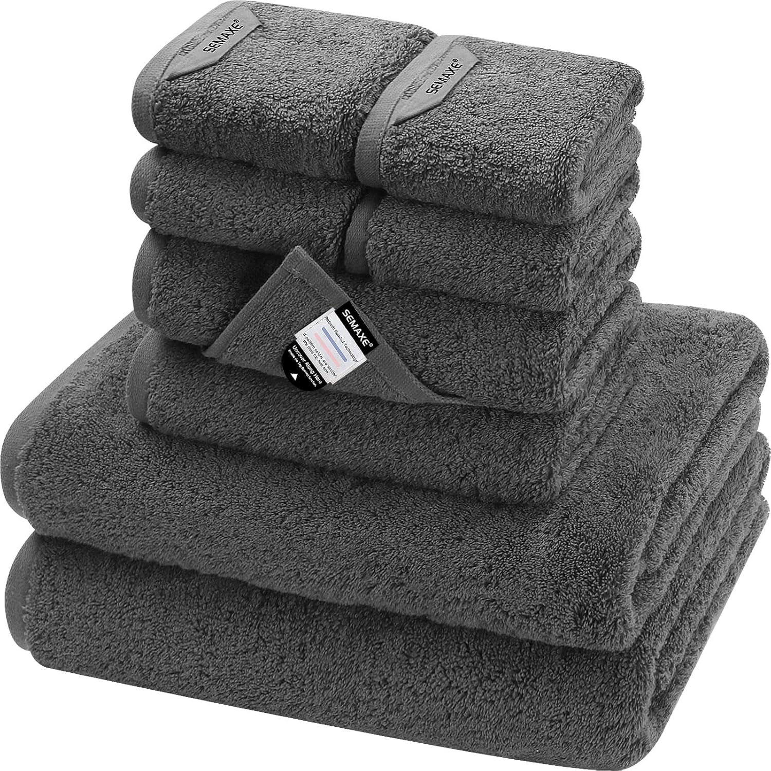 SEMAXE Bath Towel Set, High-Quality Bathroom Towels with 100% Cotton, Innovative...