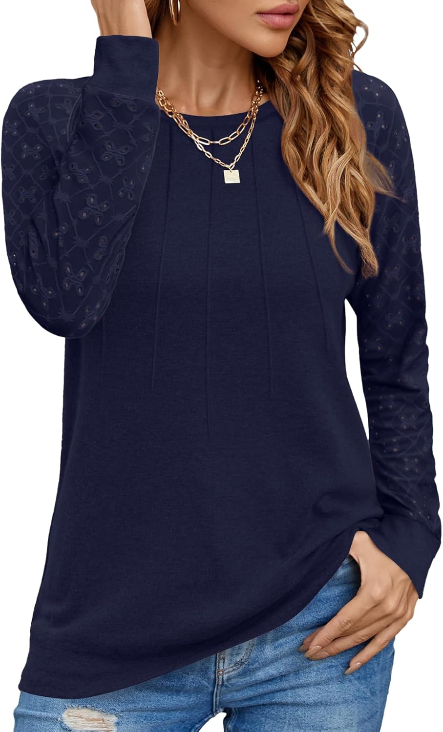 YSYOKOW Women Tops, Unique Long Sleeve Shirts Casual Blouses, Fashionable Dressy...