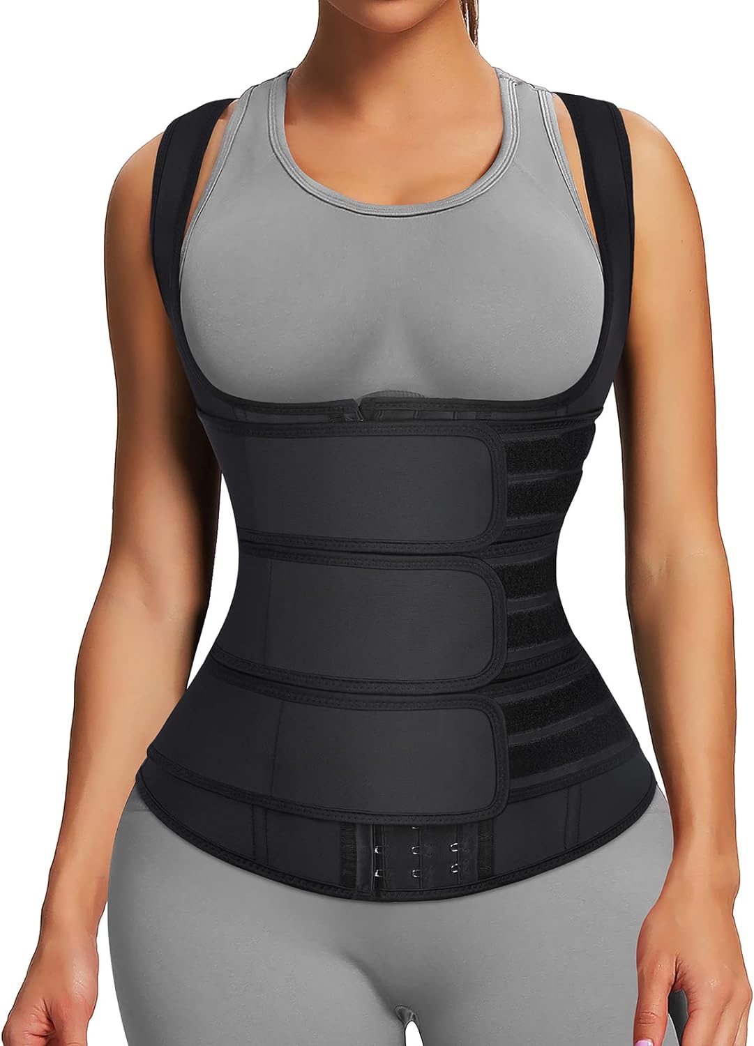 FeelinGirl Waist Trainer for Women Latex Waist Trainers Vest Plus Size Waist Cin...