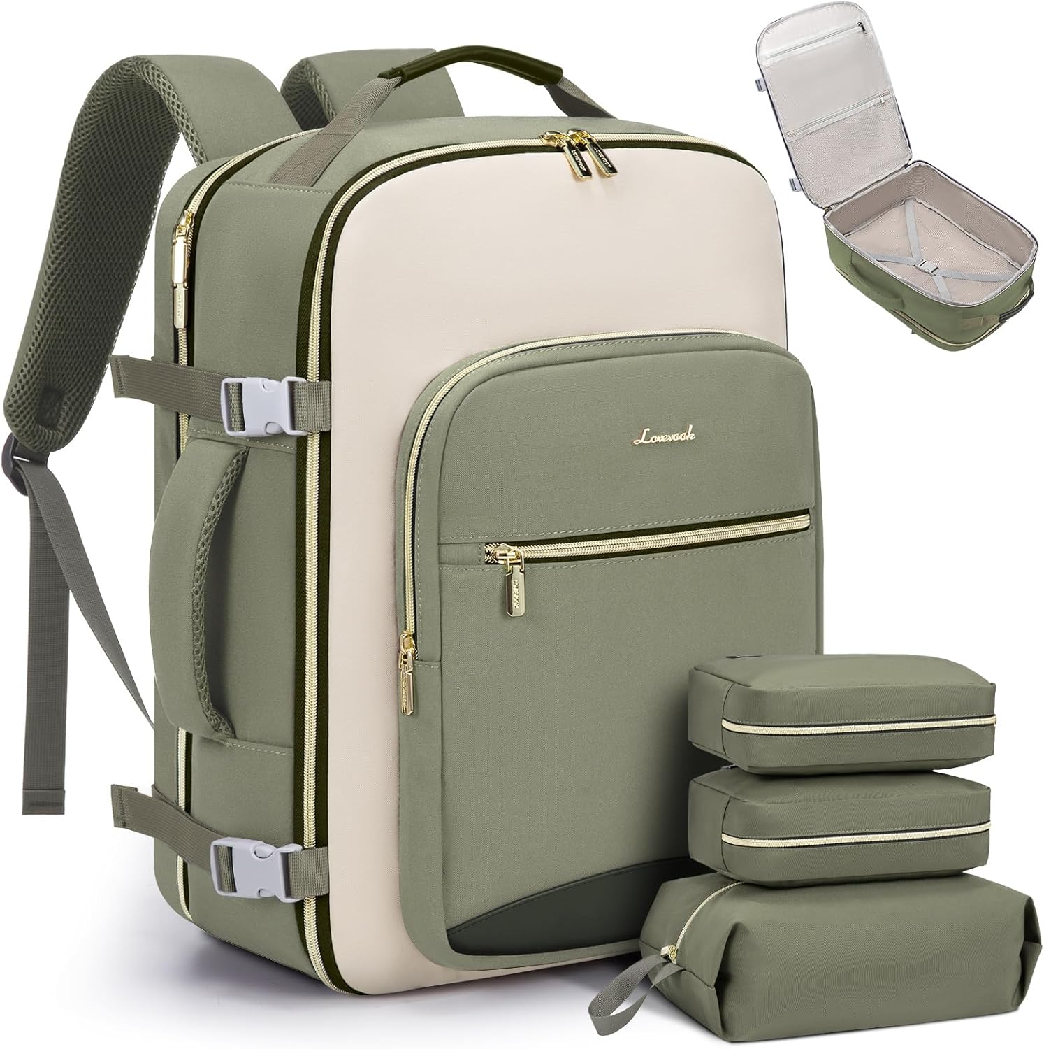 LOVEVOOK Backpack, Special 50L Carry on Backpack for Women, Affordable Travel Ba...