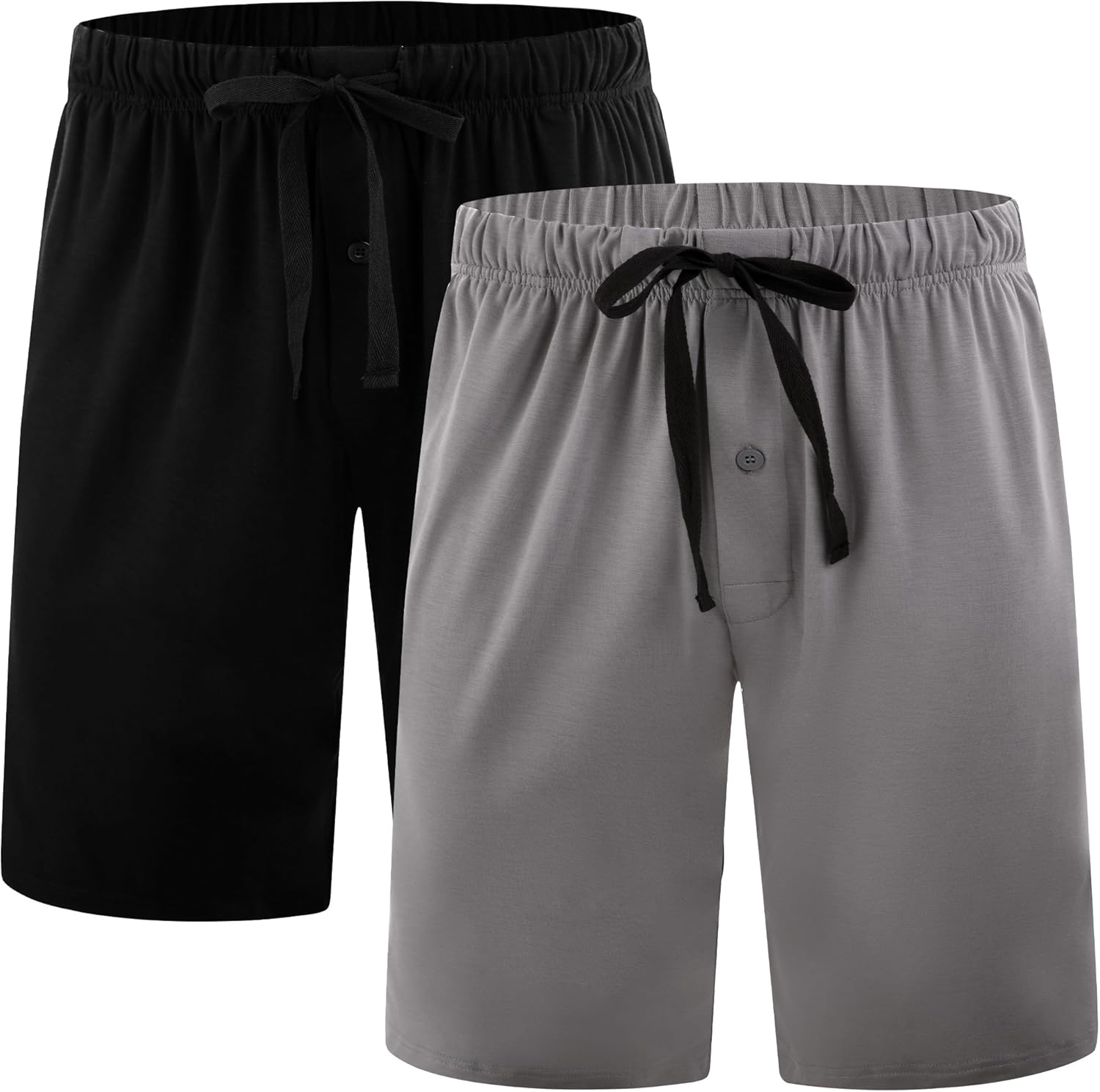BAMBOO COOL Men’s Pajama Shorts Soft Sleep Shorts Comfy Lounge Pajama Bottoms wi...
