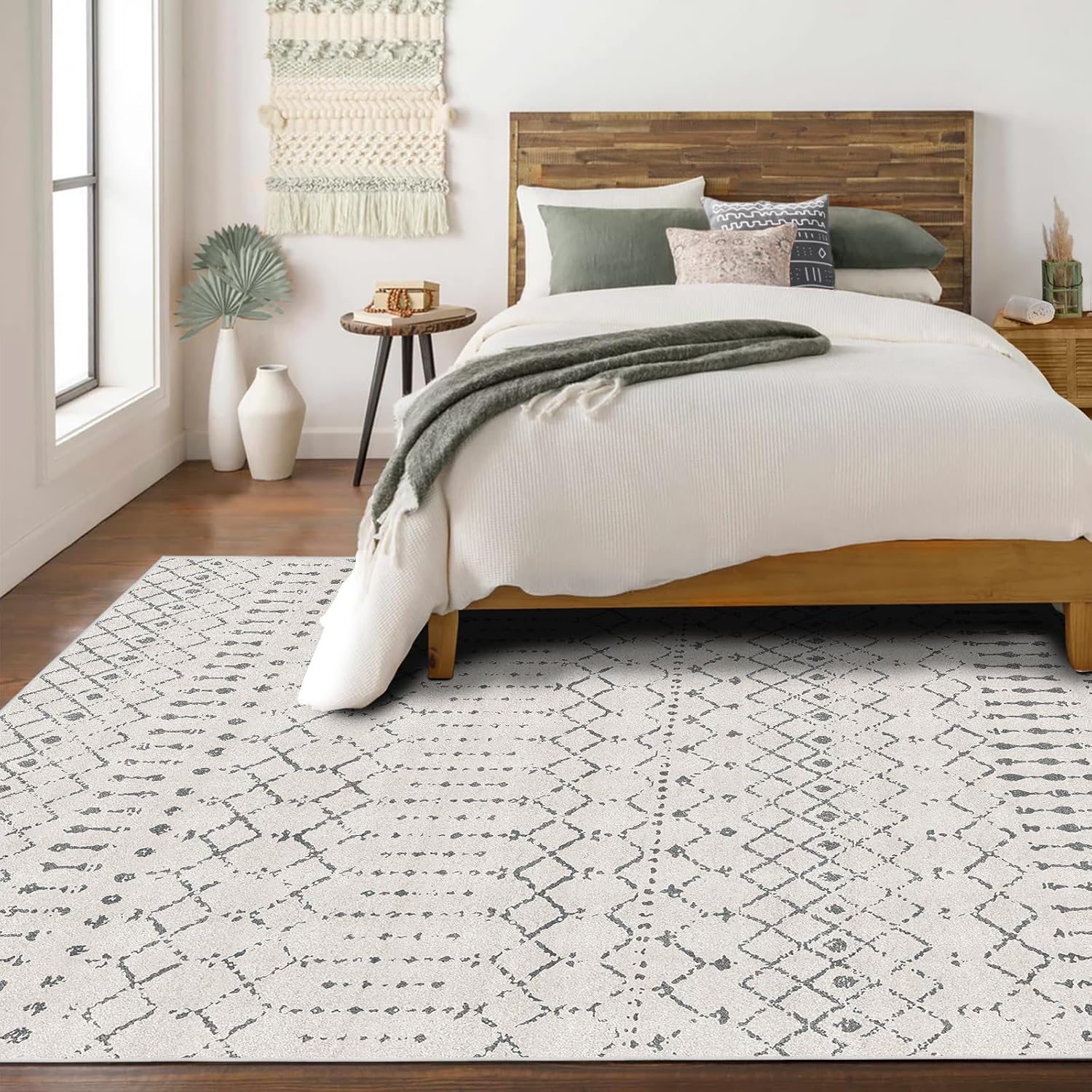 Deerly Area Rug 6x9 Living Room Distressed Area Rugs, Non Slip Washable Rugs Lar...