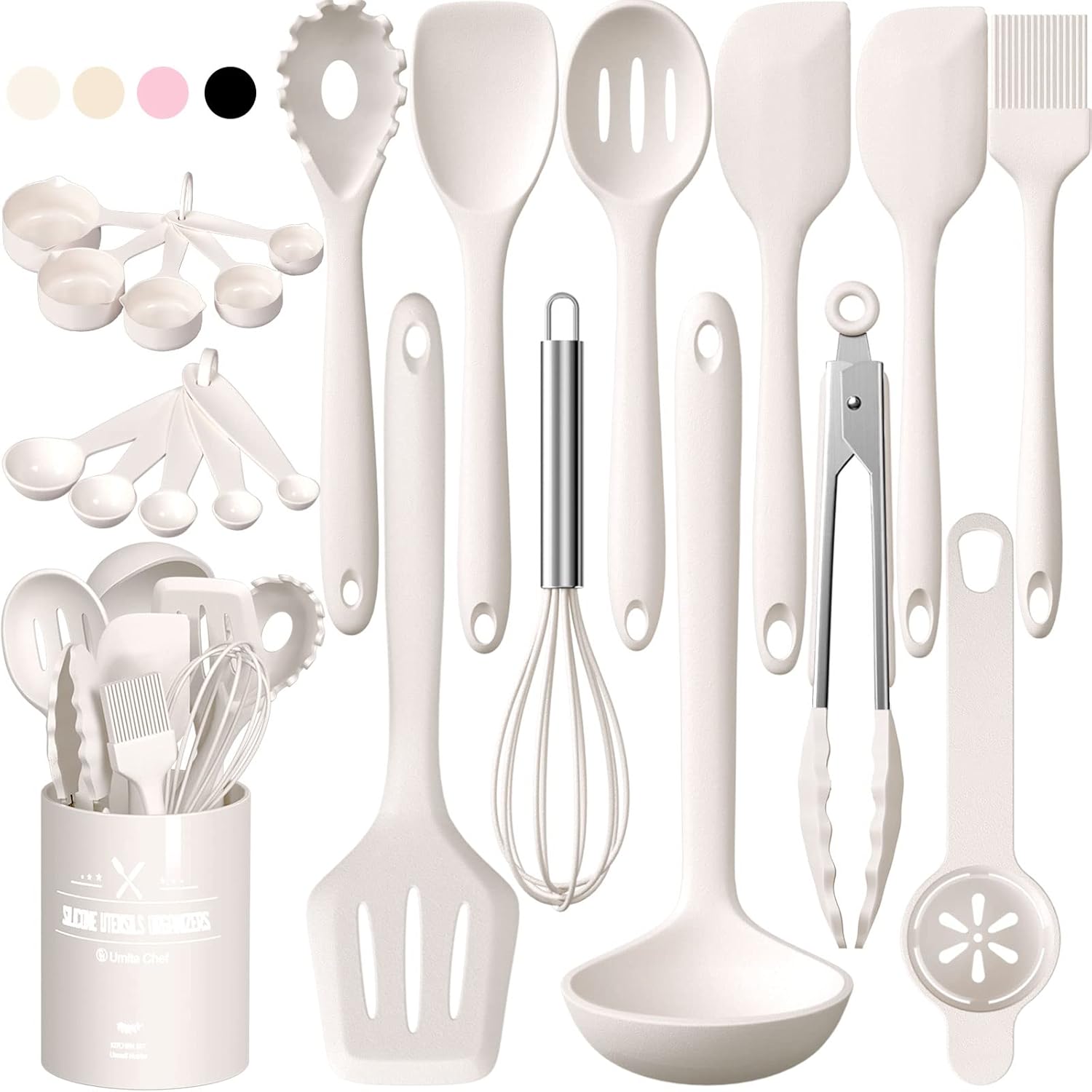 Kitchen Utensils Set, Umite Chef 22Pcs Silicone Cooking Utensils Set, Heat Resis...
